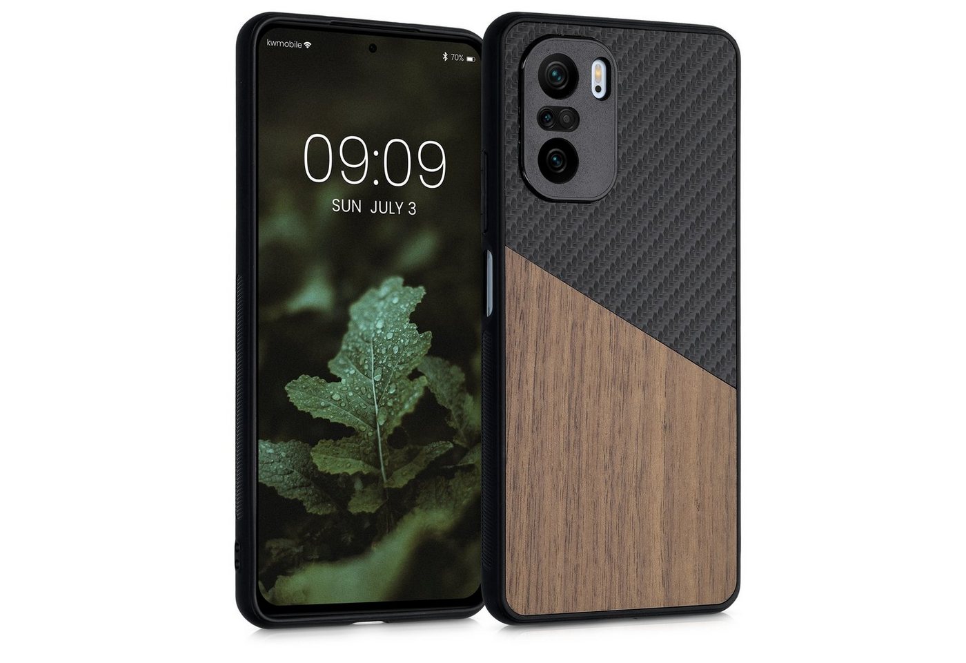 kwmobile Handyhülle Hülle für Xiaomi Mi 11i / Poco F3, Holz Handy Schutzcase - Handy Case Schutzhülle - Smartphone Cover von kwmobile