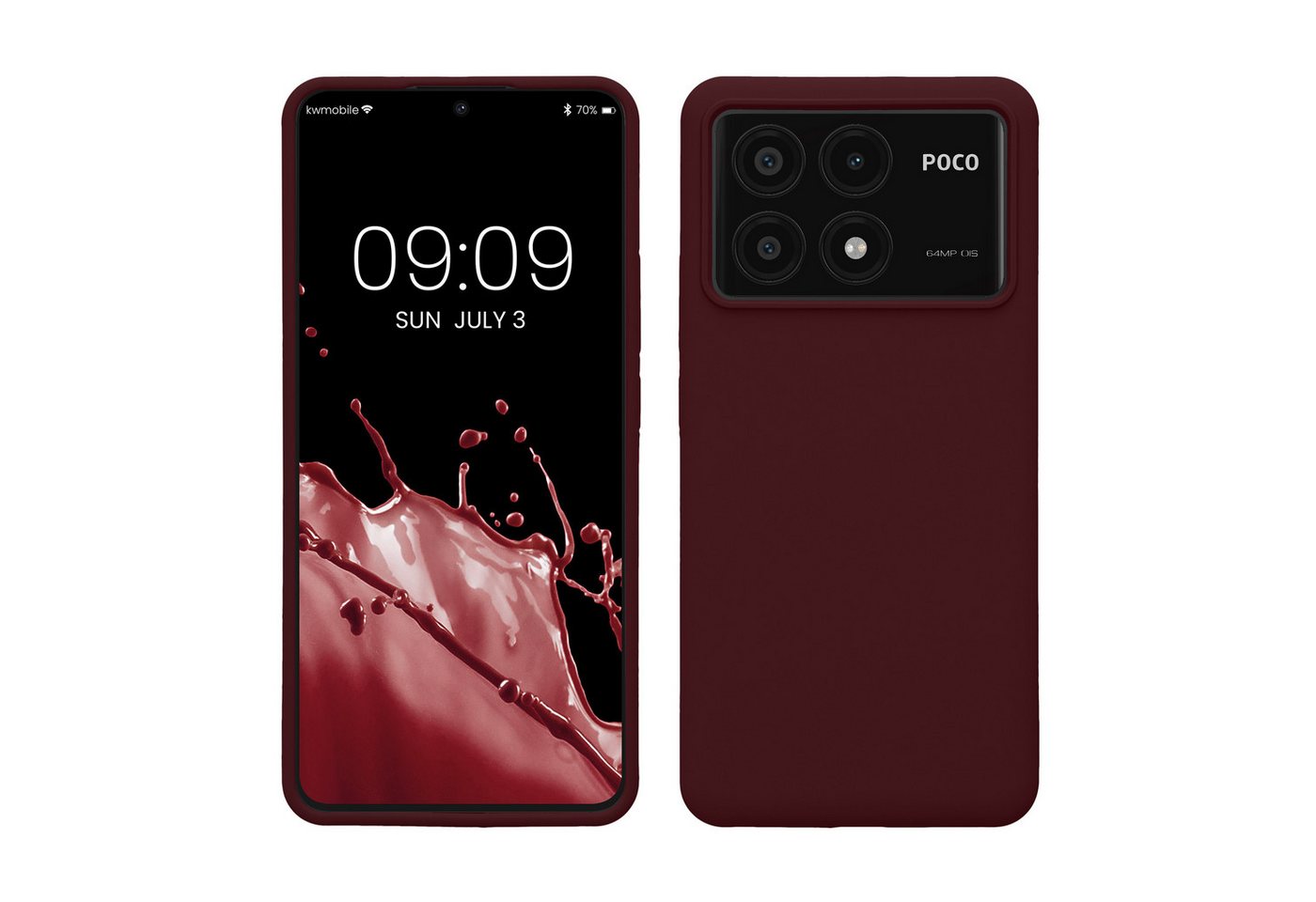 kwmobile Handyhülle Hülle für Xiaomi Poco X6 Pro 5G, Hülle Silikon gummiert - Handyhülle - Handy Case Cover von kwmobile