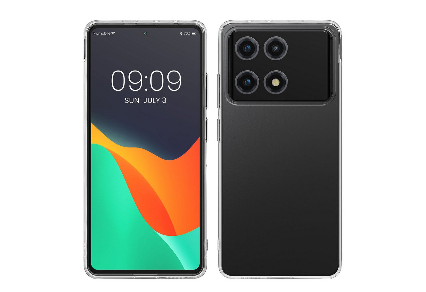 kwmobile Handyhülle Hülle für Xiaomi Poco X6 Pro 5G, Silikon Handyhülle transparent - Handy Case gummiert kwmobile Handyhülle Hülle für Xiaomi Poco X6 Pro 5G, Silikon Handyhülle transparent - Handy Case gummiert von kwmobile