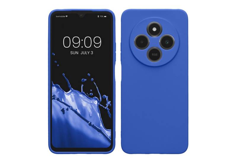 kwmobile Handyhülle Hülle für Xiaomi Redmi 14C / Poco C75, Backcover Silikon - Soft Handyhülle - Handy Case in Baltik Blau von kwmobile