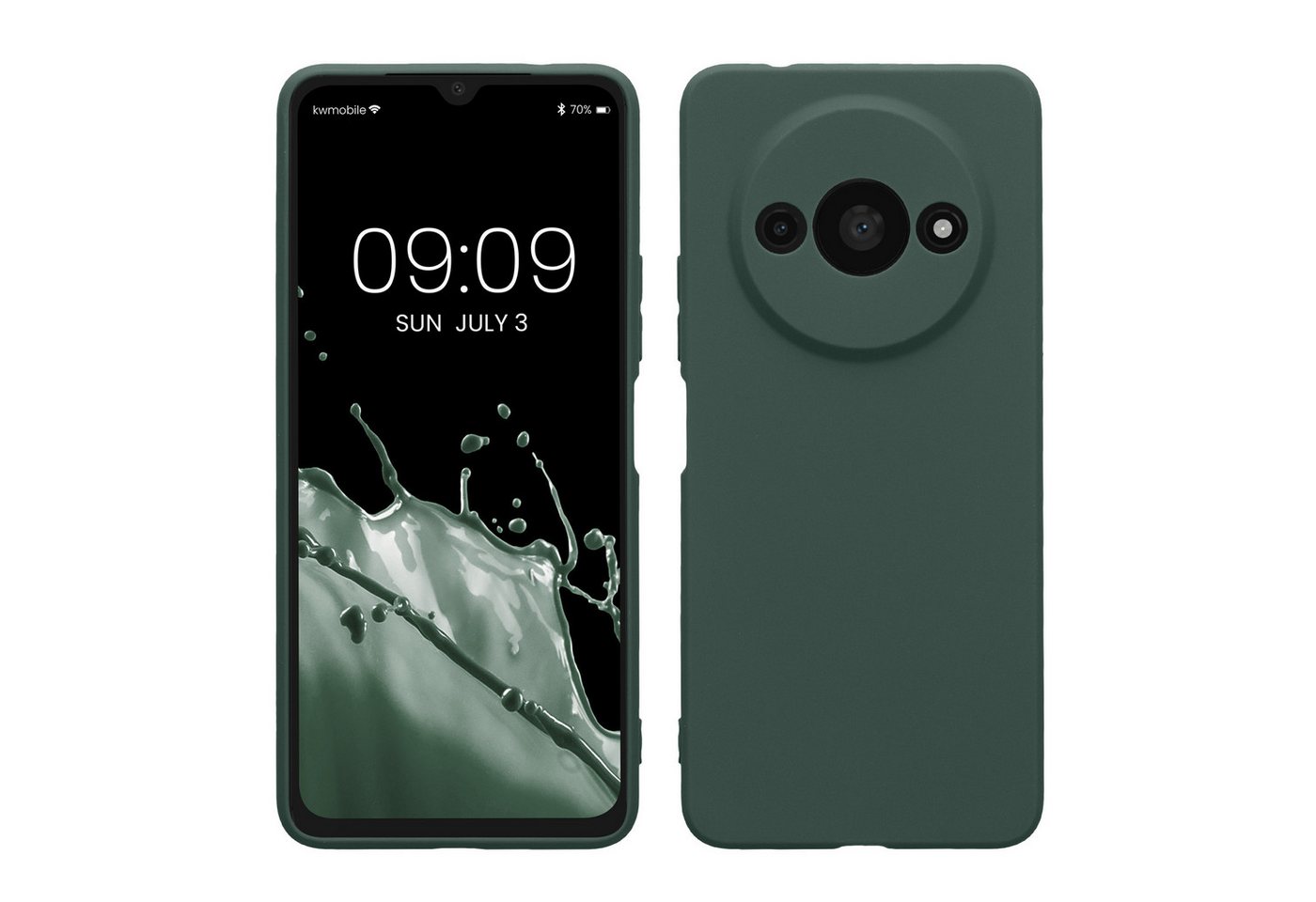kwmobile Handyhülle Hülle für Xiaomi Redmi A3, Backcover Silikon - Soft Handyhülle - Handy Case in Moosgrün kwmobile Handyhülle Hülle für Xiaomi Redmi A3, Backcover Silikon - Soft Handyhülle - Handy Case in Moosgrün von kwmobile