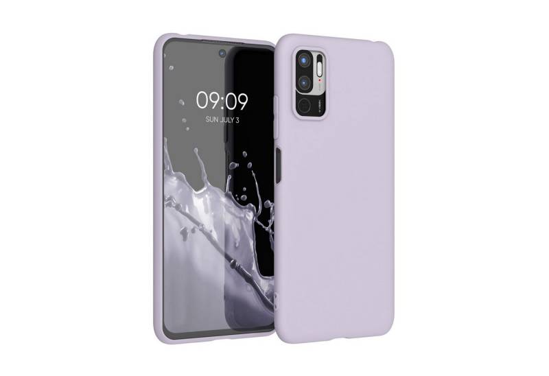 kwmobile Handyhülle Hülle für Xiaomi Redmi Note 10 5G, Hülle Silikon - Soft Handyhülle - Handy Case Cover - Winter Rose von kwmobile