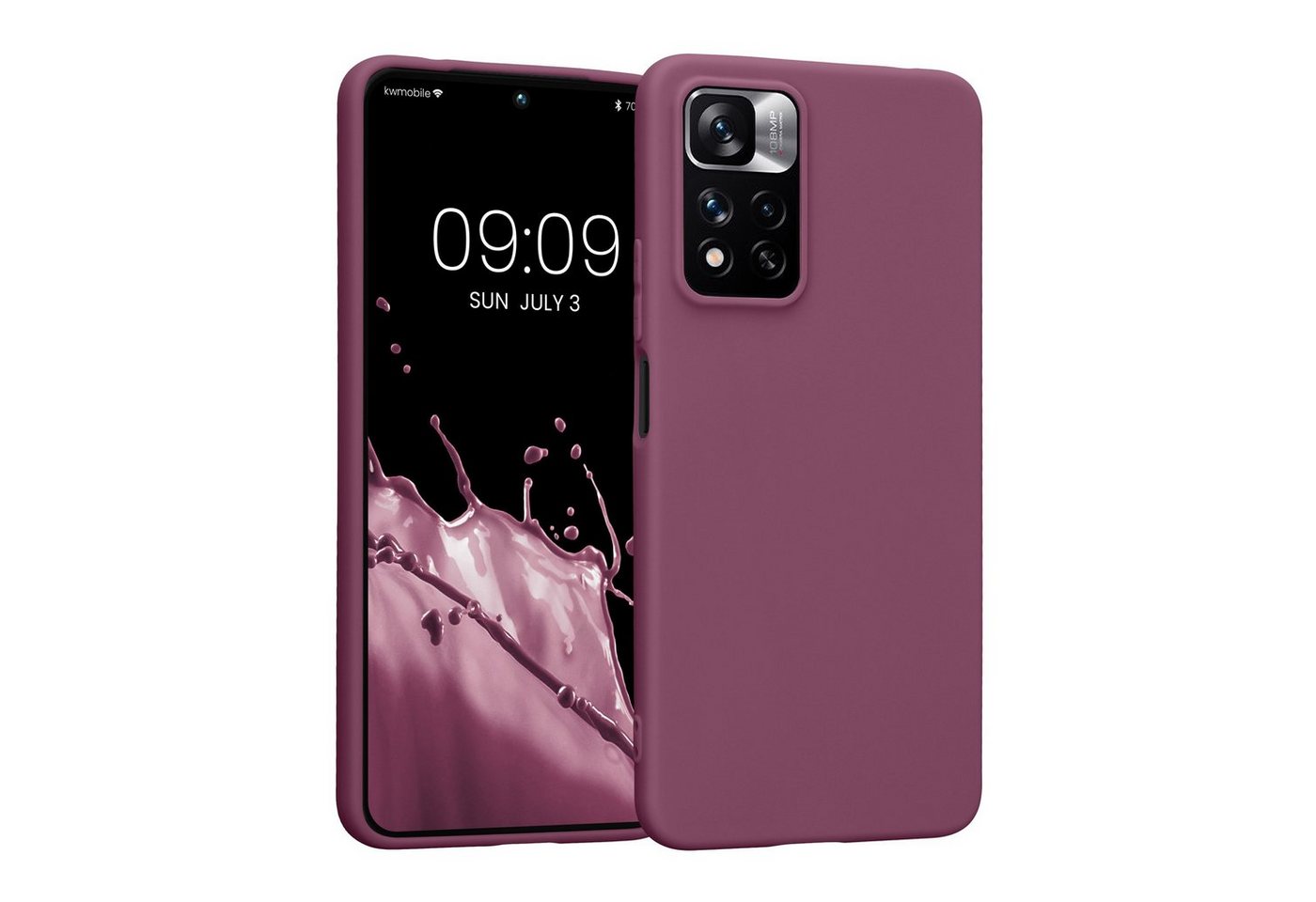 kwmobile Handyhülle Hülle für Xiaomi Redmi Note 11 Pro+ 5G / Note 11 Pro Plus 5G, Hülle Silikon - Soft Handyhülle - Handy Case Cover - Mintgrün matt von kwmobile