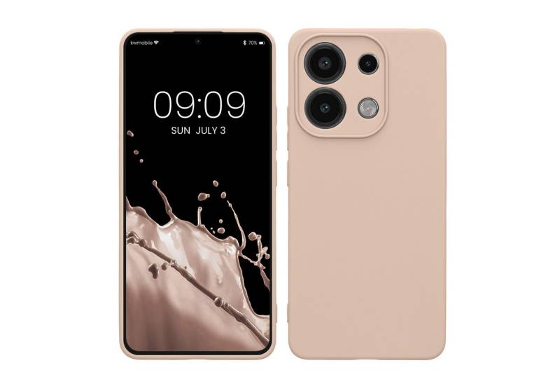 kwmobile Handyhülle Hülle für Xiaomi Redmi Note 13 4G, Backcover Silikon - Soft Handyhülle - Handy Case in Coconut Swirl von kwmobile