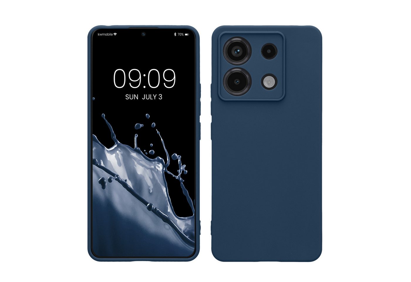 kwmobile Handyhülle Hülle für Xiaomi Redmi Note 13 Pro 5G / Poco X6 5G, Backcover Silikon - Soft Handyhülle - Handy Case in Marineblau kwmobile Handyhülle Hülle für Xiaomi Redmi Note 13 Pro 5G / Poco X6 5G, Backcover Silikon - Soft Handyhülle - Handy Case in Marineblau von kwmobile