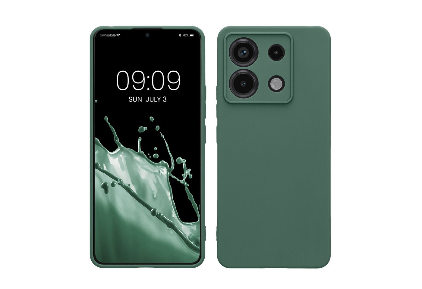kwmobile Handyhülle Hülle für Xiaomi Redmi Note 13 Pro 5G / Poco X6 5G, Backcover Silikon - Soft Handyhülle - Handy Case in Tannengrün kwmobile Handyhülle Hülle für Xiaomi Redmi Note 13 Pro 5G / Poco X6 5G, Backcover Silikon - Soft Handyhülle - Handy Case in Tannengrün von kwmobile