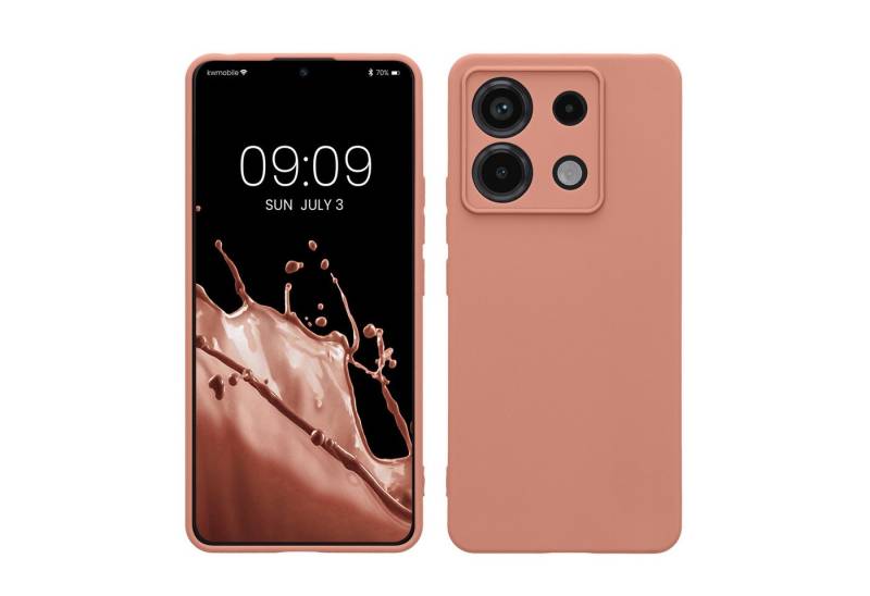 kwmobile Handyhülle Hülle für Xiaomi Redmi Note 13 Pro 5G / Poco X6 5G, Backcover Silikon - Soft Handyhülle - Handy Case in Winter Rose von kwmobile