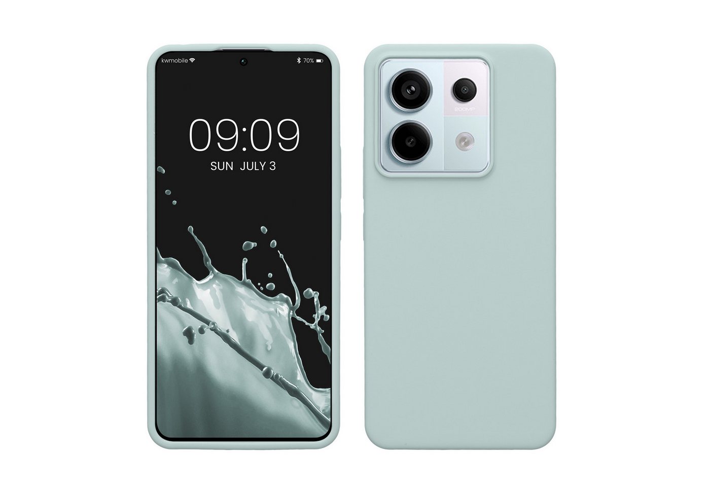 kwmobile Handyhülle Hülle für Xiaomi Redmi Note 13 Pro 5G / Poco X6 5G, Hülle Silikon gummiert - Handyhülle - Handy Case Cover von kwmobile