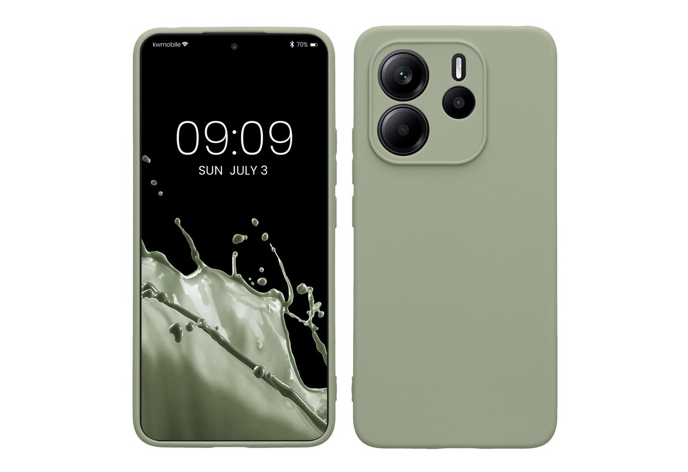 kwmobile Handyhülle Hülle für Xiaomi Redmi Note 14 4G, Backcover Silikon - Soft Handyhülle - Handy Case in Graugrün kwmobile Handyhülle Hülle für Xiaomi Redmi Note 14 4G, Backcover Silikon - Soft Handyhülle - Handy Case in Graugrün von kwmobile