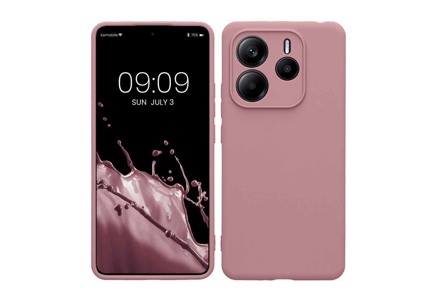kwmobile Handyhülle Hülle für Xiaomi Redmi Note 14 5G, Backcover Silikon - Soft Handyhülle - Handy Case in Altrosa matt kwmobile Handyhülle Hülle für Xiaomi Redmi Note 14 5G, Backcover Silikon - Soft Handyhülle - Handy Case in Altrosa matt von kwmobile