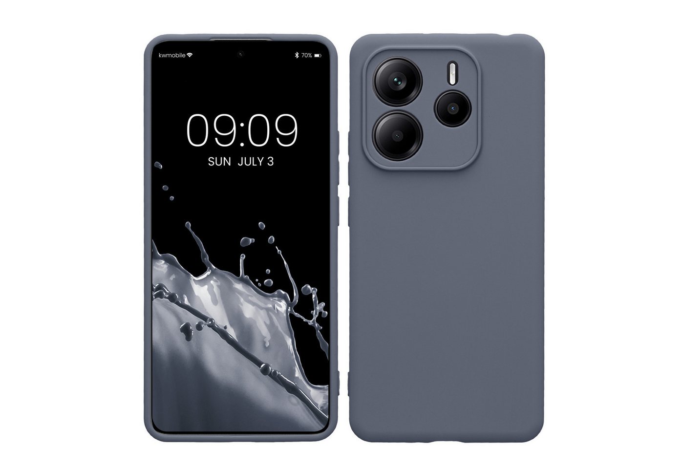 kwmobile Handyhülle Hülle für Xiaomi Redmi Note 14 5G, Backcover Silikon - Soft Handyhülle - Handy Case in Blaugrau kwmobile Handyhülle Hülle für Xiaomi Redmi Note 14 5G, Backcover Silikon - Soft Handyhülle - Handy Case in Blaugrau von kwmobile