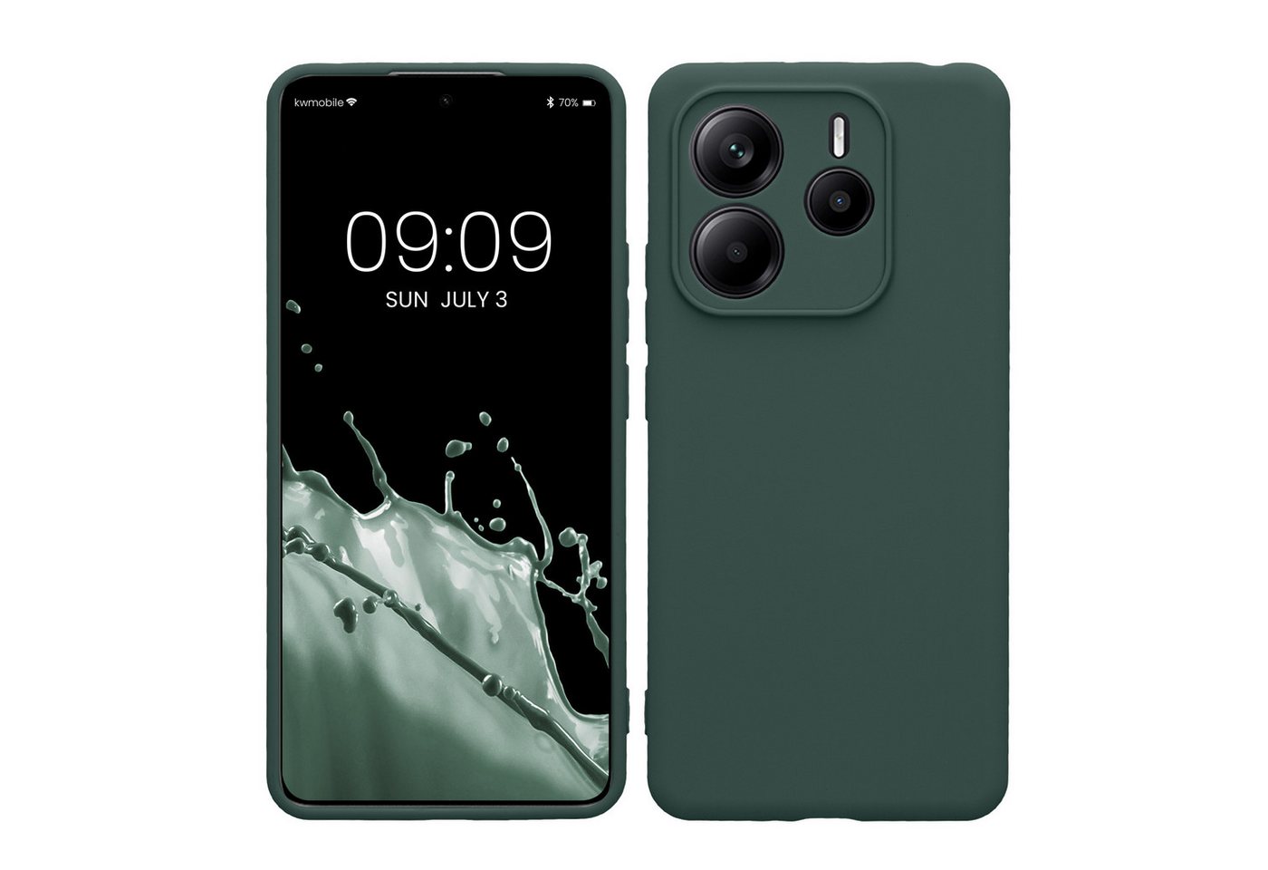 kwmobile Handyhülle Hülle für Xiaomi Redmi Note 14 5G, Backcover Silikon - Soft Handyhülle - Handy Case in Moosgrün kwmobile Handyhülle Hülle für Xiaomi Redmi Note 14 5G, Backcover Silikon - Soft Handyhülle - Handy Case in Moosgrün von kwmobile
