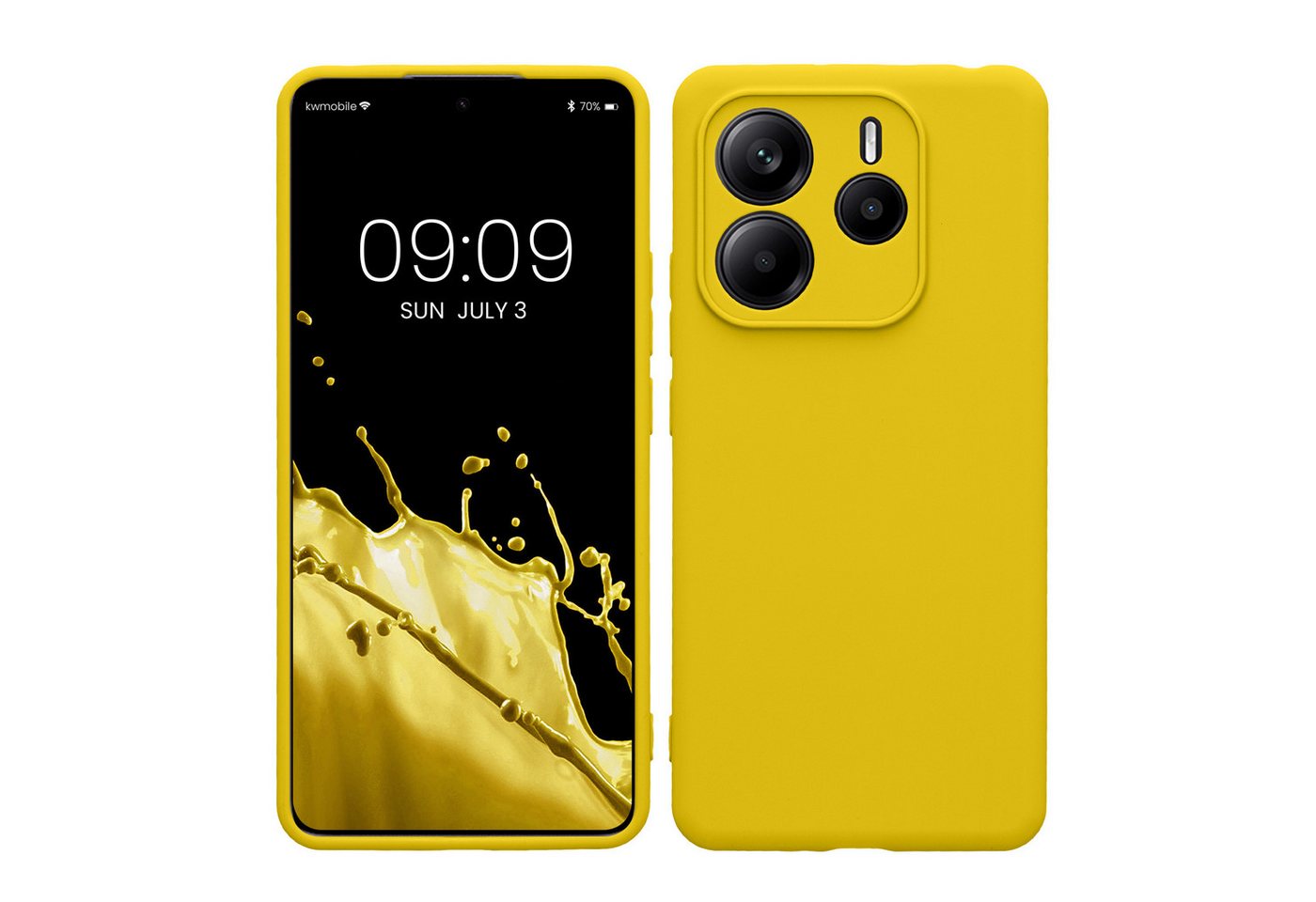 kwmobile Handyhülle Hülle für Xiaomi Redmi Note 14 5G, Backcover Silikon - Soft Handyhülle - Handy Case in Strahlend Gelb kwmobile Handyhülle Hülle für Xiaomi Redmi Note 14 5G, Backcover Silikon - Soft Handyhülle - Handy Case in Strahlend Gelb von kwmobile