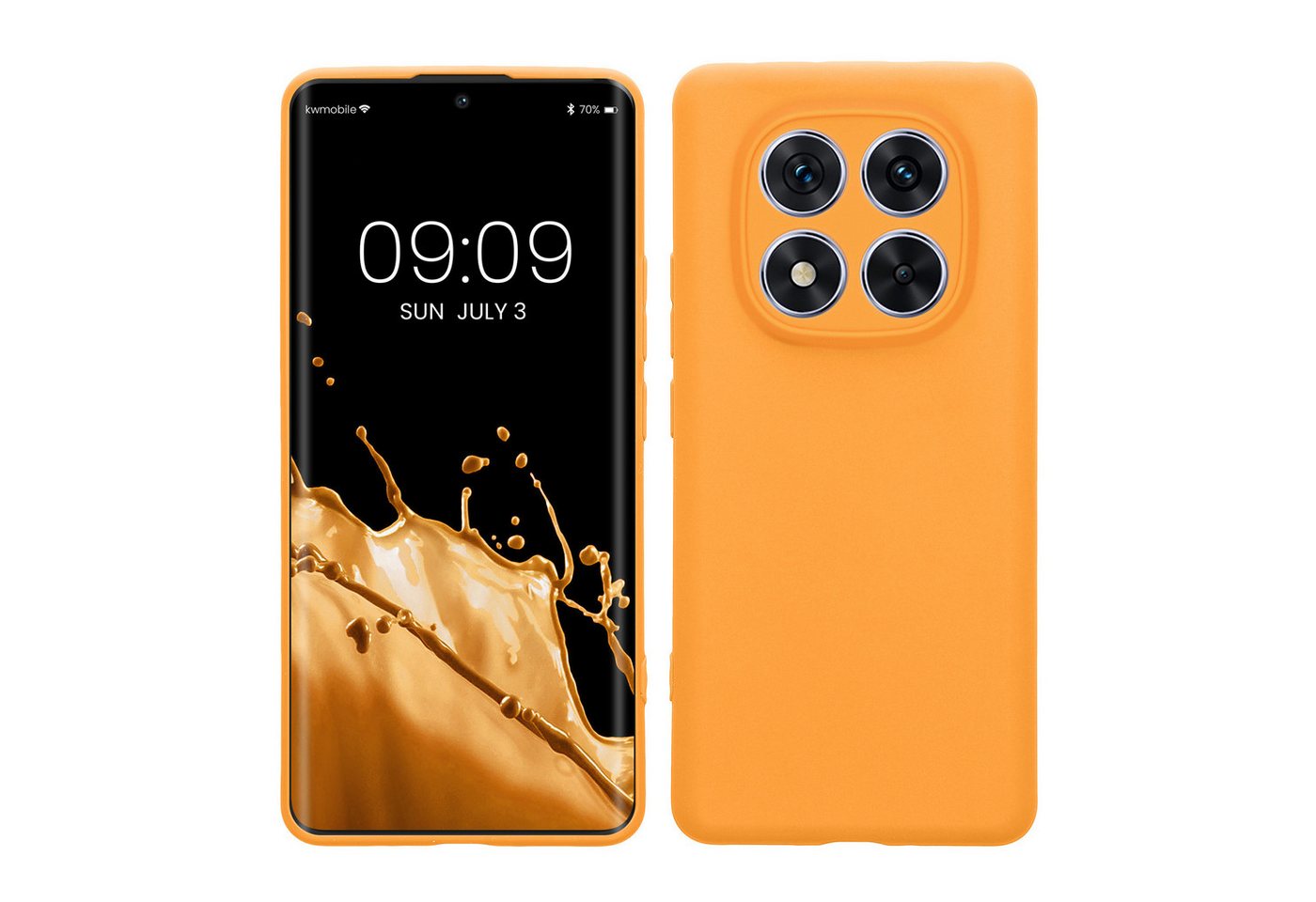 kwmobile Handyhülle Hülle für Xiaomi Redmi Note 14 Pro 5G / Poco X7, Backcover Silikon - Soft Handyhülle - Handy Case in Fruity Orange kwmobile Handyhülle Hülle für Xiaomi Redmi Note 14 Pro 5G / Poco X7, Backcover Silikon - Soft Handyhülle - Handy Case in Fruity Orange von kwmobile