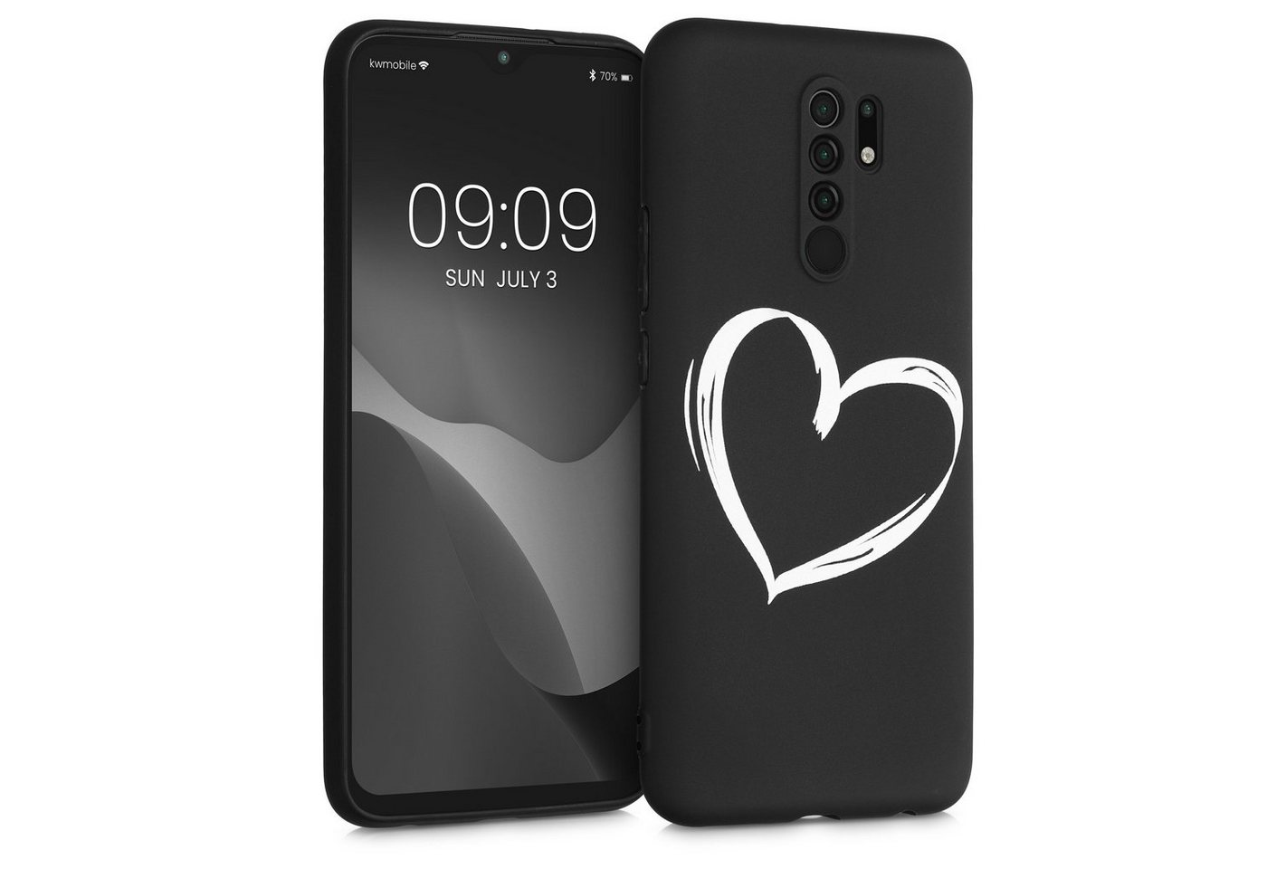 kwmobile Handyhülle Hülle kompatibel mit Xiaomi Redmi 9 - Handyhülle Silikon Case, Hülle kompatibel mit Xiaomi Redmi 9 - Handyhülle Silikon Case von kwmobile