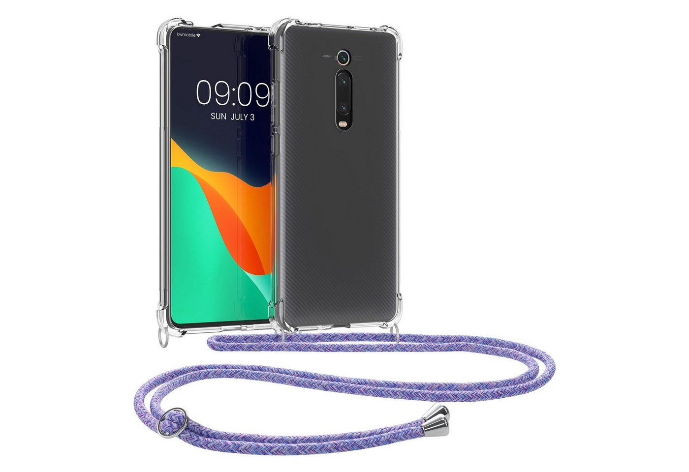kwmobile Handyhülle Necklace Case für Xiaomi Mi 9T (Pro) / Redmi K20 (Pro), Hülle Silikon mit Handykette - Band Handyhülle von kwmobile