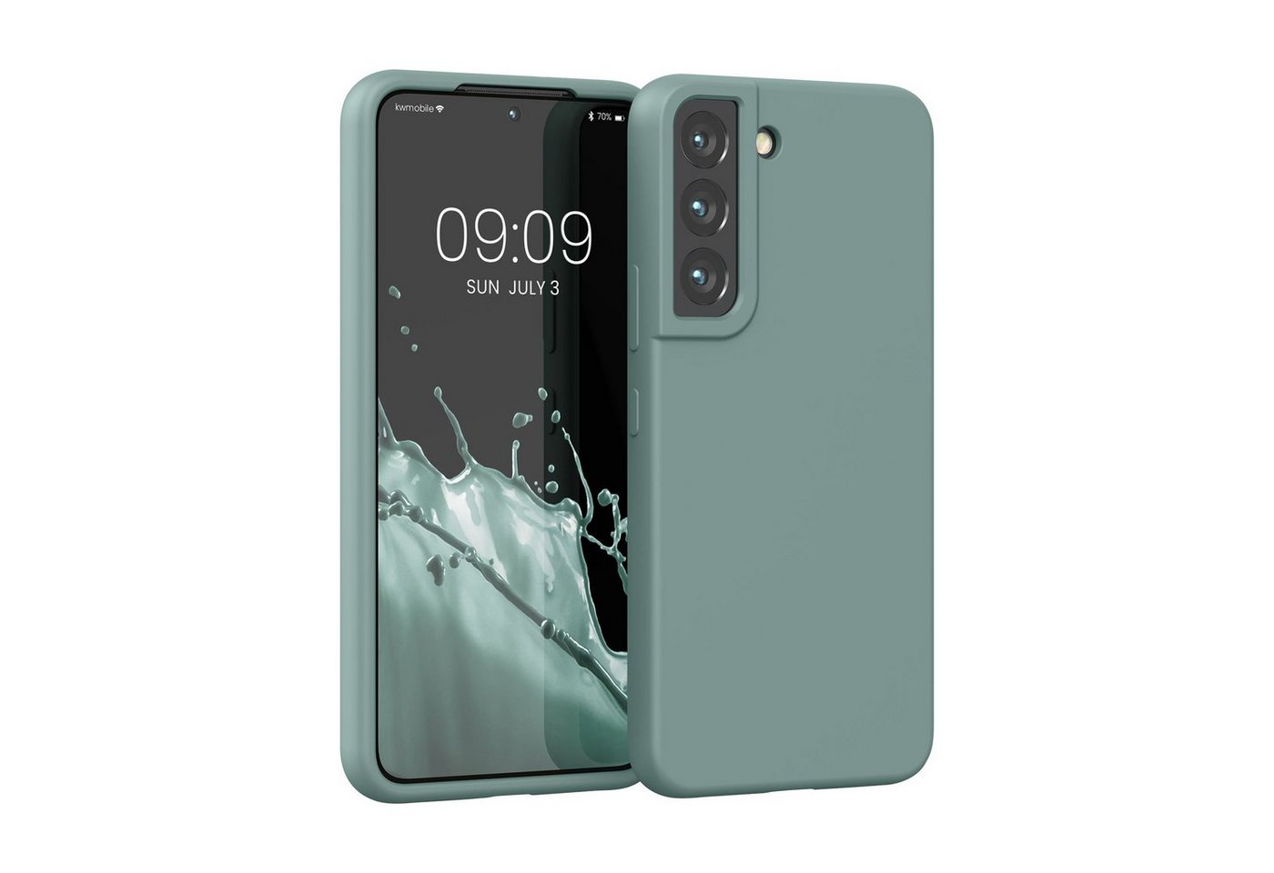 kwmobile Handyhülle Schutzhülle für Samsung S22 Hülle Silikon Case Handyhülle S22, Handyhülle Samsung S22 weiche Oberfläche mit kabellosem Laden kwmobile Handyhülle Schutzhülle für Samsung S22 Hülle Silikon Case Handyhülle S22, Handyhülle Samsung S22 weiche Oberfläche mit kabellosem Laden von kwmobile