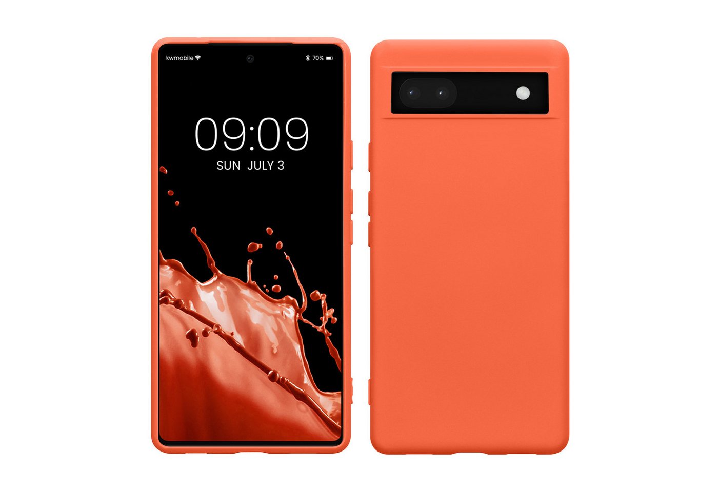 kwmobile Handyhülle Slim Case für Google Pixel 6a, Hülle Silikon Handy - Handyhülle gummiert von kwmobile