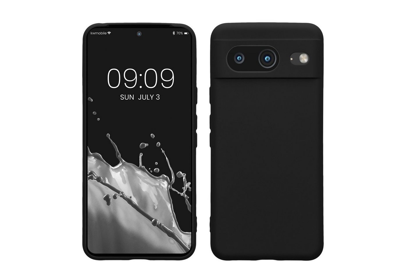 kwmobile Handyhülle Slim Case für Google Pixel 8, Hülle Silikon Handy - Handyhülle gummiert von kwmobile