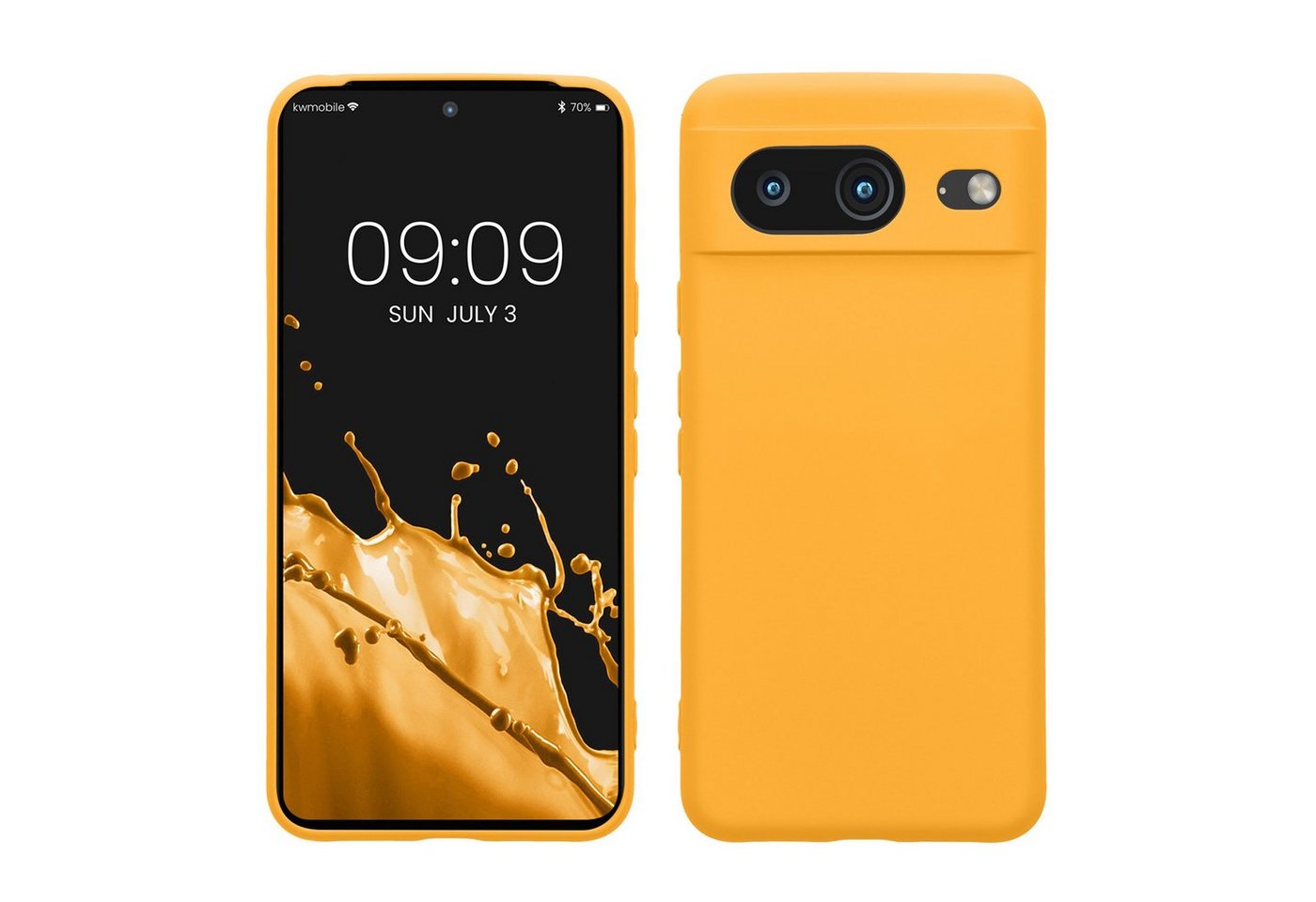 kwmobile Handyhülle Slim Case für Google Pixel 8, Hülle Silikon Handy - Handyhülle gummiert von kwmobile