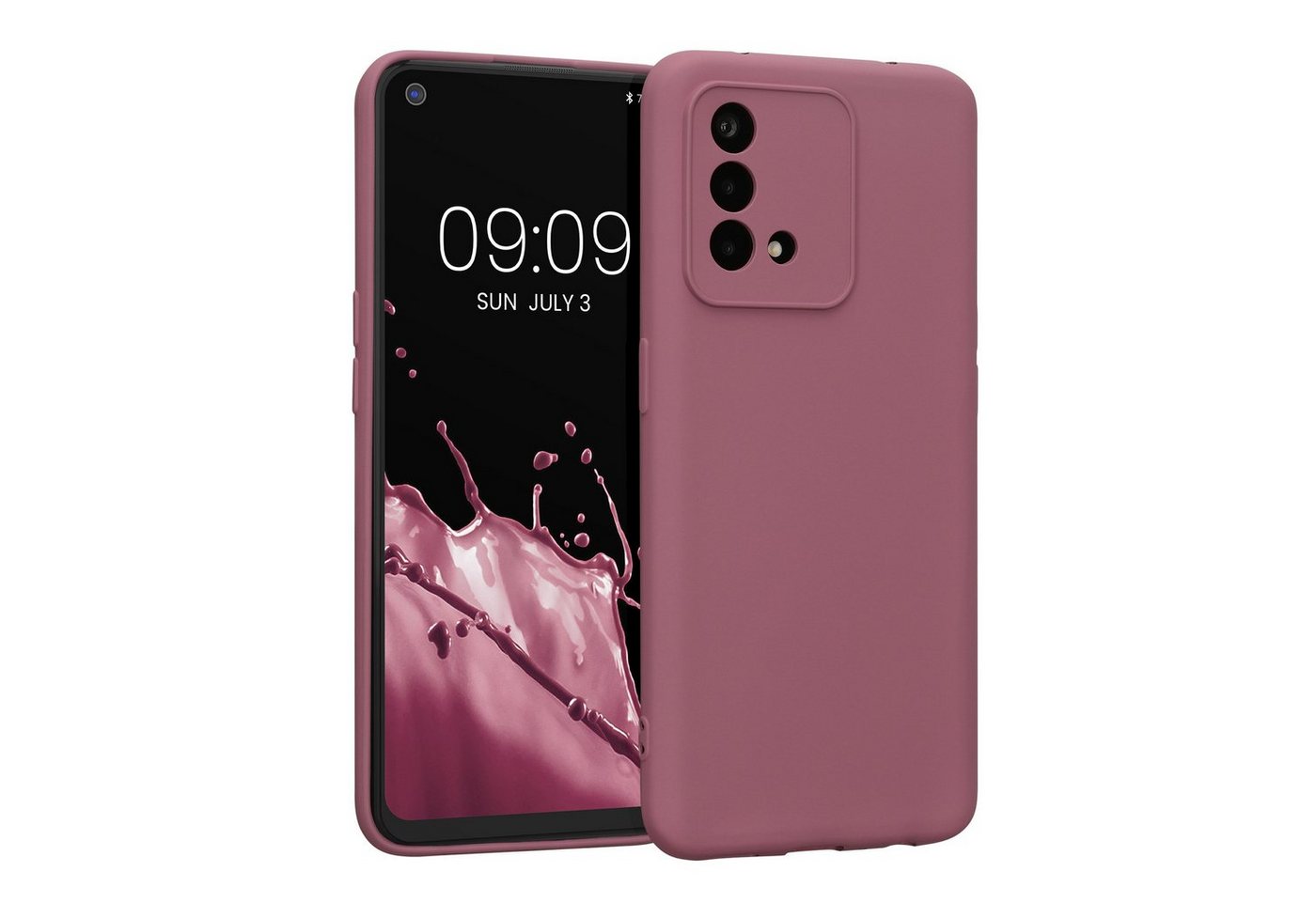 kwmobile Handyhülle Slim Case für Oppo A74, Hülle Silikon Handy - Handyhülle gummiert von kwmobile