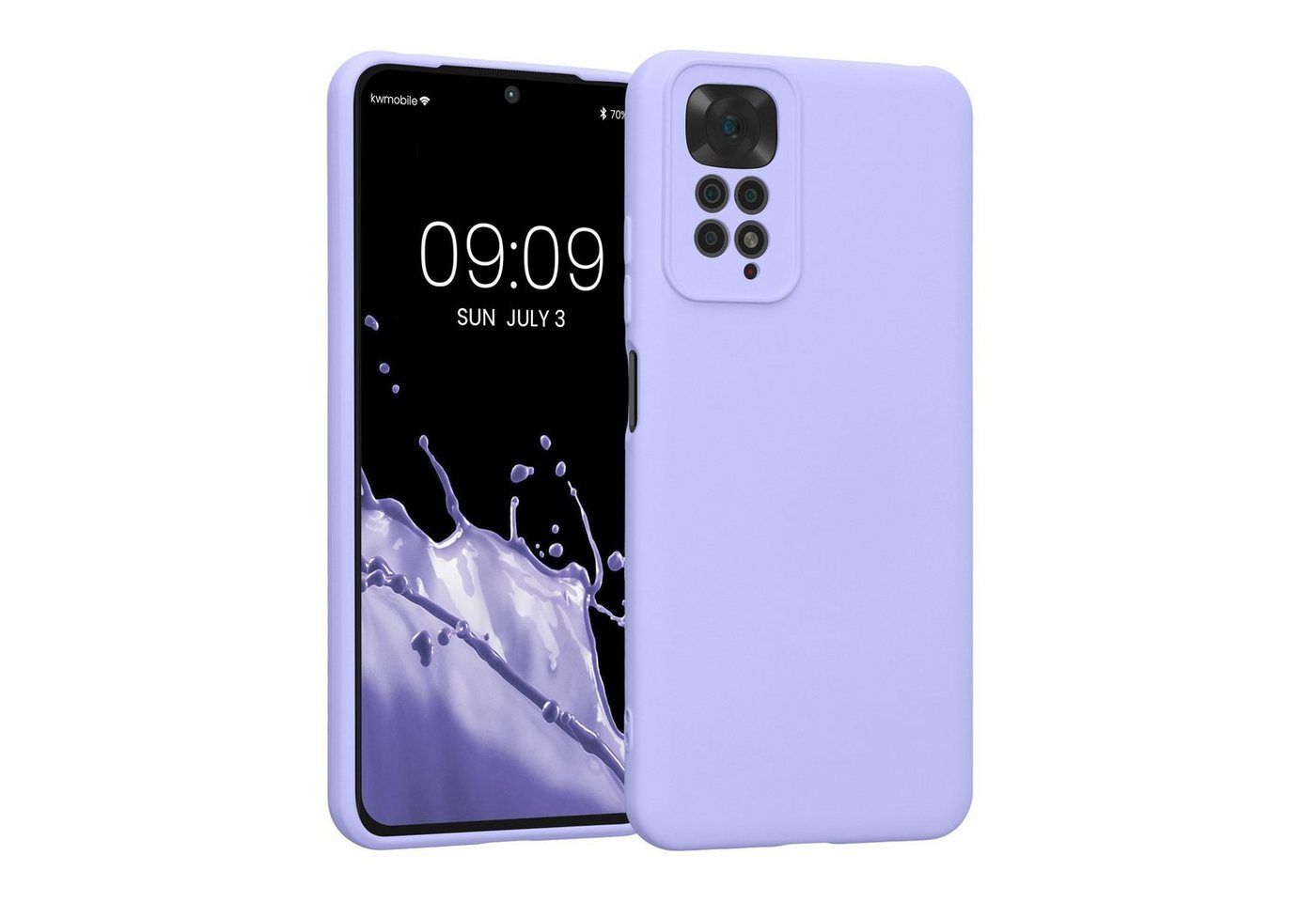 kwmobile Handyhülle Slim Case für Xiaomi Redmi Note 11 / Note 11S, Hülle Silikon Handy - Handyhülle gummiert von kwmobile