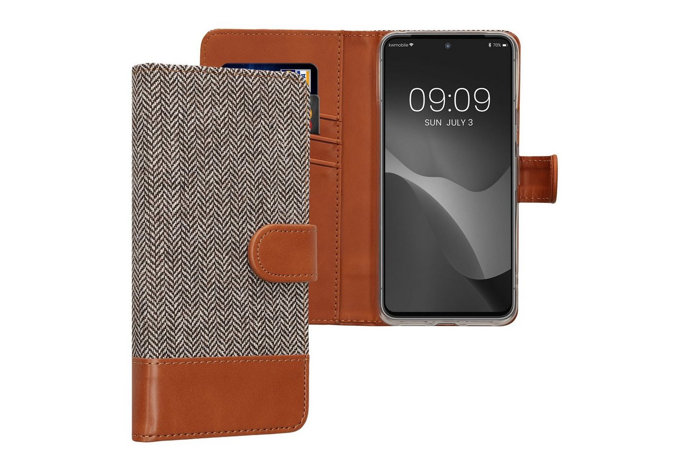 kwmobile Handyhülle Wallet Case für Google Pixel 8, Hülle mit Ständer - Handyhülle Kartenfächer von kwmobile