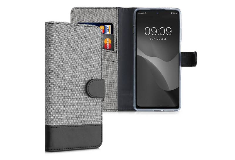 kwmobile Handyhülle Wallet Case für Motorola Moto G200 5G, Hülle mit Ständer - Handyhülle Kartenfächer von kwmobile