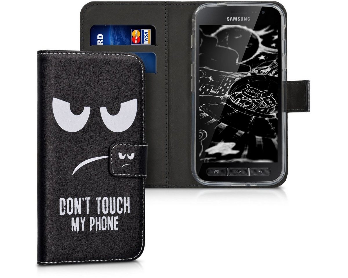 kwmobile Handyhülle Wallet Case für Samsung Galaxy Xcover 4 / 4S, Hülle mit Ständer Kartenfächer - Handyhülle von kwmobile