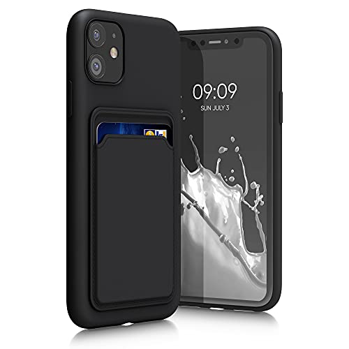 kwmobile Handyhülle kompatibel mit Apple iPhone 11 Hülle - Handy Cover mit Fach für Karten - in Schwarz kwmobile Handyhülle kompatibel mit Apple iPhone 11 Hülle - Handy Cover mit Fach für Karten - in Schwarz von kwmobile