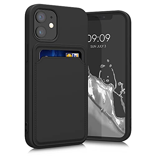 kwmobile Handyhülle kompatibel mit Apple iPhone 12 mini Hülle - Handy Cover mit Fach für Karten - in Schwarz kwmobile Handyhülle kompatibel mit Apple iPhone 12 mini Hülle - Handy Cover mit Fach für Karten - in Schwarz von kwmobile