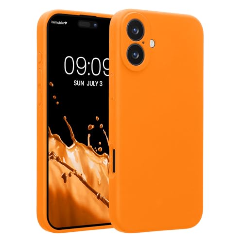 kwmobile Handyhülle kompatibel mit Apple iPhone 16 Plus Hülle - gummierte Handy Case aus Silikon in Fruity Orange kwmobile Handyhülle kompatibel mit Apple iPhone 16 Plus Hülle - gummierte Handy Case aus Silikon in Fruity Orange von kwmobile