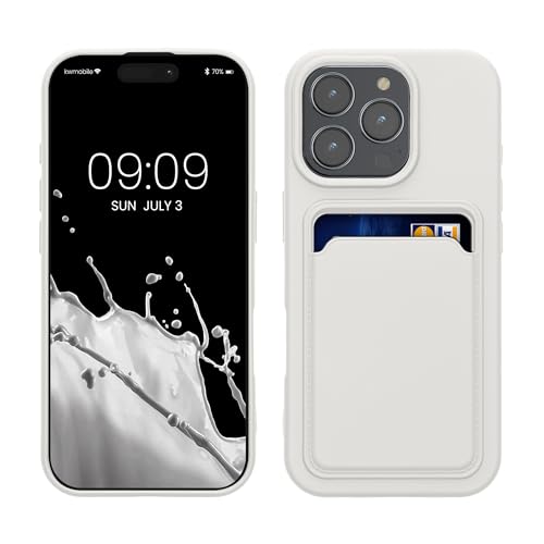 kwmobile Handyhülle kompatibel mit Apple iPhone 16 Pro Hülle - Handy Cover mit Fach für Karten - in Weiß kwmobile Handyhülle kompatibel mit Apple iPhone 16 Pro Hülle - Handy Cover mit Fach für Karten - in Weiß von kwmobile