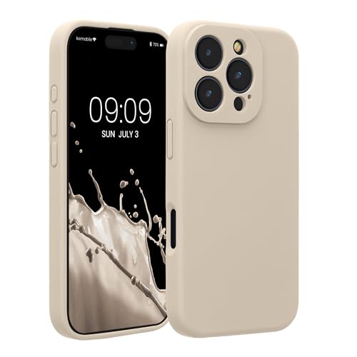 kwmobile Handyhülle kompatibel mit Apple iPhone 16 Pro Hülle - gummierte Handy Case aus Silikon in Creme kwmobile Handyhülle kompatibel mit Apple iPhone 16 Pro Hülle - gummierte Handy Case aus Silikon in Creme von kwmobile