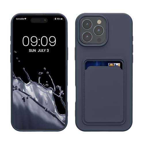 kwmobile Handyhülle kompatibel mit Apple iPhone 16 Pro Max Hülle - Handy Cover mit Fach für Karten - in Dunkelblau kwmobile Handyhülle kompatibel mit Apple iPhone 16 Pro Max Hülle - Handy Cover mit Fach für Karten - in Dunkelblau von kwmobile