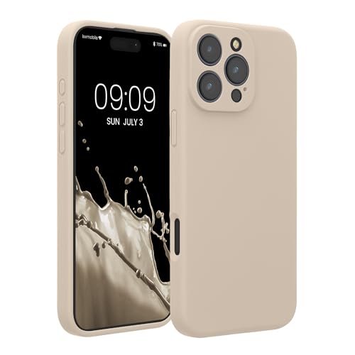 kwmobile Handyhülle kompatibel mit Apple iPhone 16 Pro Max Hülle - gummierte Handy Case aus Silikon in Creme kwmobile Handyhülle kompatibel mit Apple iPhone 16 Pro Max Hülle - gummierte Handy Case aus Silikon in Creme von kwmobile