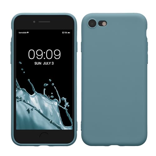 kwmobile Handyhülle kompatibel mit Apple iPhone SE (2022) / iPhone SE (2020) / iPhone 8 / iPhone 7 Hülle - Handy Case aus weichem Silikon in Antique Stone von kwmobile