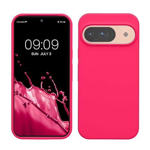 kwmobile Hülle kompatibel mit Google Pixel 9 / Pixel 9 Pro Hülle - Silikon Handy Case - Handyhülle weiche Oberfläche - kabelloses Laden - Neon Pink kwmobile Hülle kompatibel mit Google Pixel 9 / Pixel 9 Pro Hülle - Silikon Handy Case - Handyhülle weiche Oberfläche - kabelloses Laden - Neon Pink von kwmobile