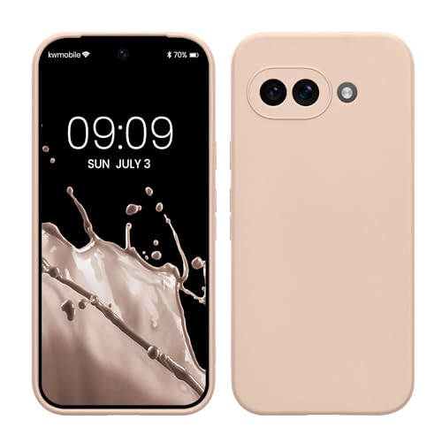 kwmobile Handyhülle kompatibel mit Google Pixel 9a Hülle - Handy Case aus weichem Silikon in Coconut Swirl von kwmobile