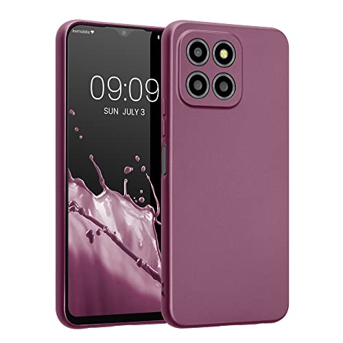 kwmobile Handyhülle kompatibel mit Honor X8 5G / X6 / 70 Lite 5G Hülle - weiche Silikon Case metallisch schimmernd in Metallic Lavendel von kwmobile