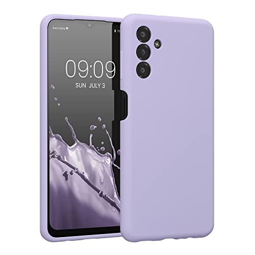 kwmobile Handyhülle kompatibel mit Samsung Galaxy A13 5G Hülle - gummierte Handy Case aus Silikon in Lavendel von kwmobile