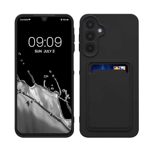 kwmobile Handyhülle kompatibel mit Samsung Galaxy A16 5G Hülle - Handy Cover mit Fach für Karten - in Schwarz von kwmobile