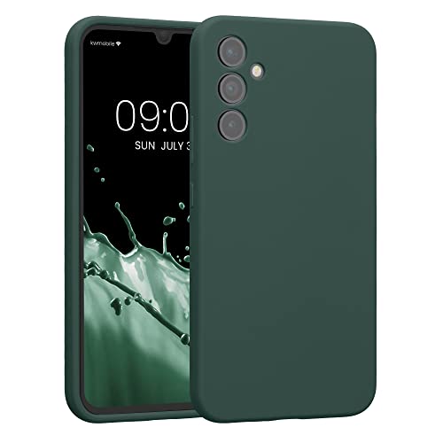 kwmobile Handyhülle kompatibel mit Samsung Galaxy A34 5G Hülle - gummierte Handy Case aus Silikon in Blaugrün kwmobile Handyhülle kompatibel mit Samsung Galaxy A34 5G Hülle - gummierte Handy Case aus Silikon in Blaugrün von kwmobile