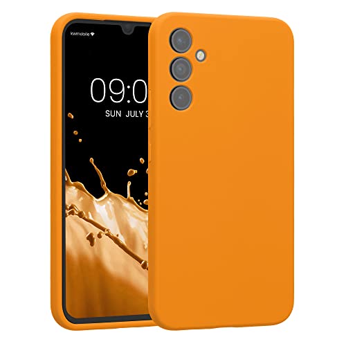 kwmobile Handyhülle kompatibel mit Samsung Galaxy A34 5G Hülle - gummierte Handy Case aus Silikon in Fruity Orange kwmobile Handyhülle kompatibel mit Samsung Galaxy A34 5G Hülle - gummierte Handy Case aus Silikon in Fruity Orange von kwmobile