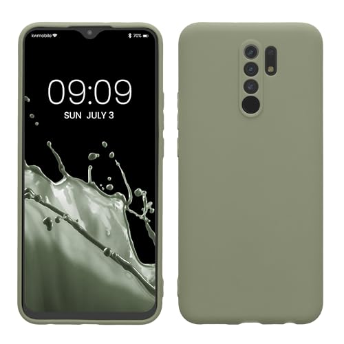 kwmobile Handyhülle kompatibel mit Xiaomi Redmi 9 Hülle - Handy Case aus weichem Silikon in Graugrün kwmobile Handyhülle kompatibel mit Xiaomi Redmi 9 Hülle - Handy Case aus weichem Silikon in Graugrün von kwmobile