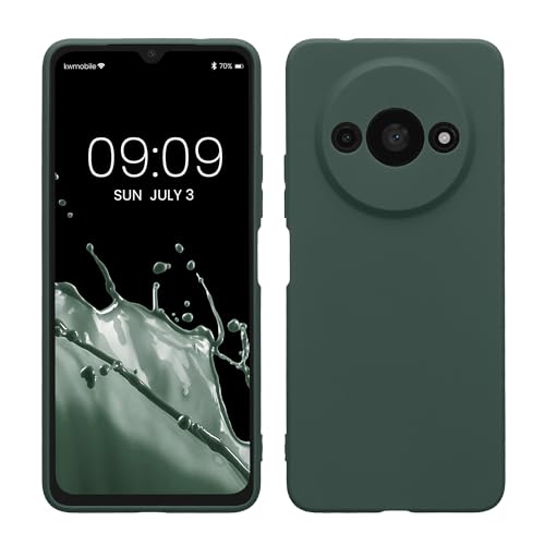 kwmobile Handyhülle kompatibel mit Xiaomi Redmi A3 Hülle - Handy Case aus weichem Silikon in Moosgrün kwmobile Handyhülle kompatibel mit Xiaomi Redmi A3 Hülle - Handy Case aus weichem Silikon in Moosgrün von kwmobile