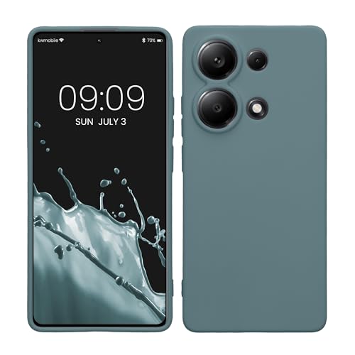 kwmobile Handyhülle kompatibel mit Xiaomi Redmi Note 13 Pro 4G Hülle - Handy Case aus weichem Silikon in Arctic Night von kwmobile