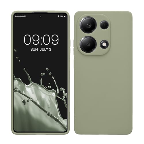 kwmobile Handyhülle kompatibel mit Xiaomi Redmi Note 13 Pro 4G Hülle - Handy Case aus weichem Silikon in Graugrün kwmobile Handyhülle kompatibel mit Xiaomi Redmi Note 13 Pro 4G Hülle - Handy Case aus weichem Silikon in Graugrün von kwmobile