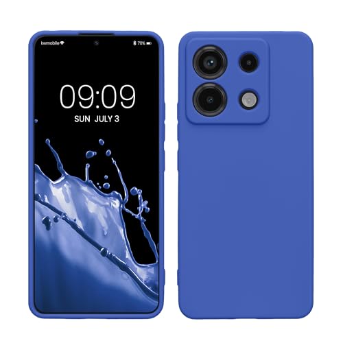 kwmobile Handyhülle kompatibel mit Xiaomi Redmi Note 13 Pro 5G / Poco X6 5G Hülle - Handy Case aus weichem Silikon in Baltik Blau von kwmobile