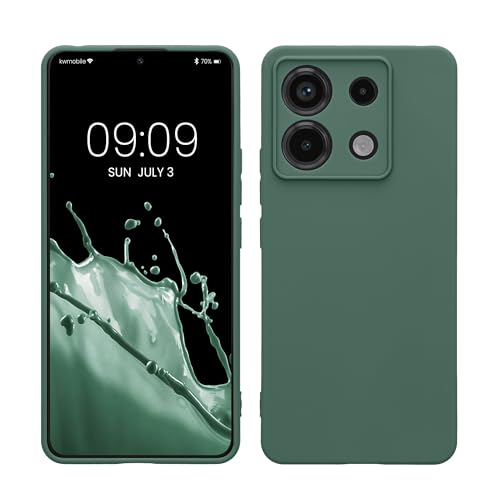 kwmobile Handyhülle kompatibel mit Xiaomi Redmi Note 13 Pro 5G / Poco X6 5G Hülle - Handy Case aus weichem Silikon in Tannengrün kwmobile Handyhülle kompatibel mit Xiaomi Redmi Note 13 Pro 5G / Poco X6 5G Hülle - Handy Case aus weichem Silikon in Tannengrün von kwmobile